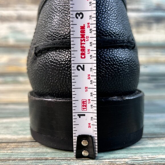 Frye Otis Penny Loafer Mens Sz 10.5D Black Antique Full Grain Leather Apron Toe - Picture 10 of 12